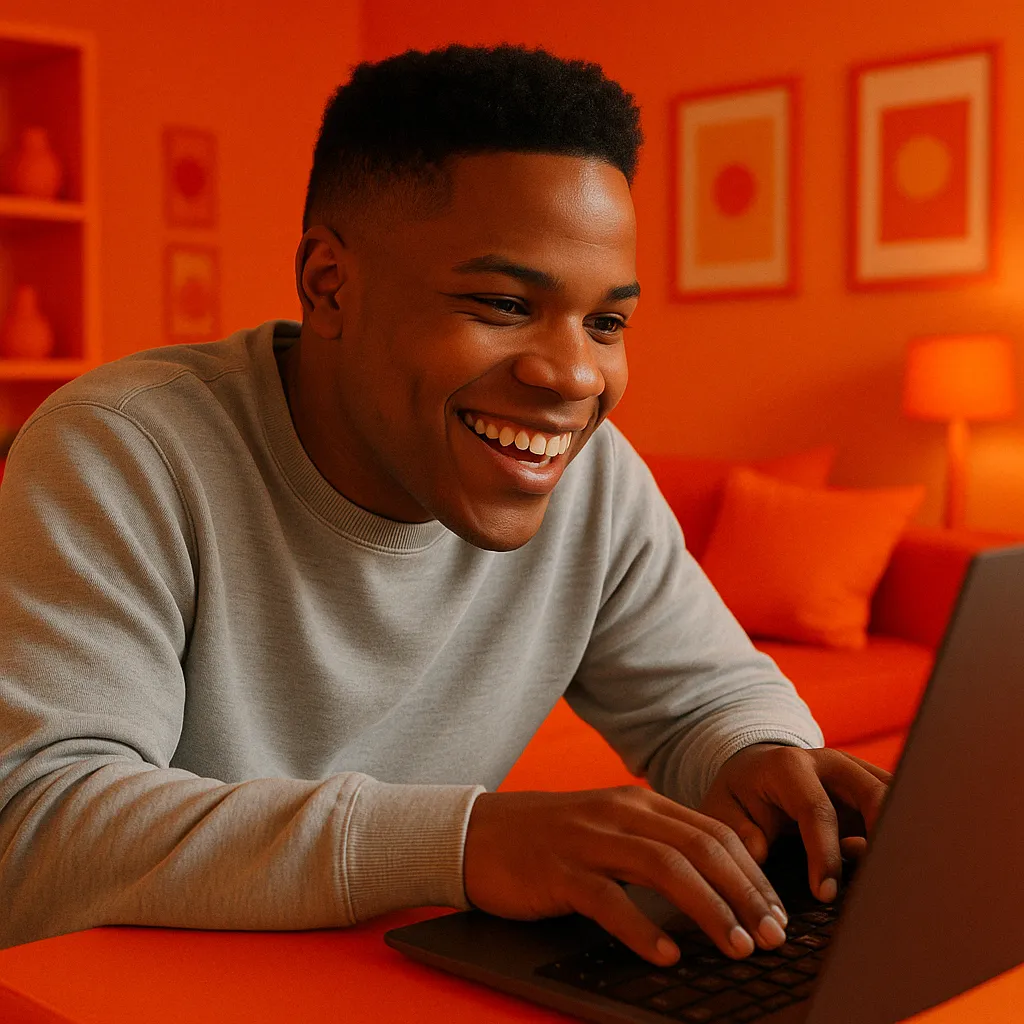 Cliente usando internet